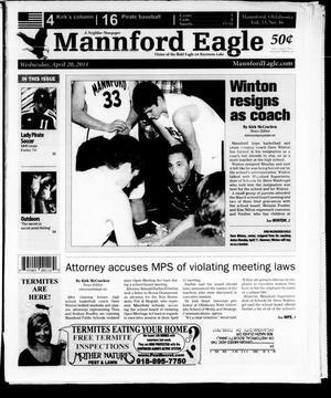 Primary view of object titled 'Mannford Eagle (Mannford, Okla.), Vol. 53, No. 46, Ed. 1 Wednesday, April 20, 2011'.