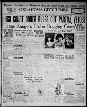 Primary view of object titled 'Oklahoma City Times (Oklahoma City, Okla.), Vol. 34, No. 96, Ed. 3 Saturday, August 18, 1923'.