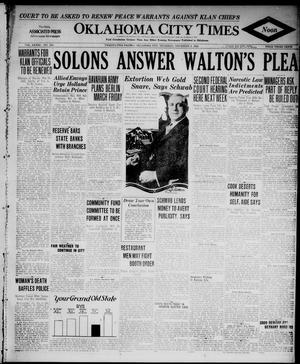 Oklahoma City Times (Oklahoma City, Okla.), Vol. 34, No. 165, Ed. 1 Thursday, November 8, 1923