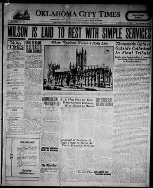 Oklahoma City Times (Oklahoma City, Okla.), Vol. 34, No. 242, Ed. 5 Wednesday, February 6, 1924
