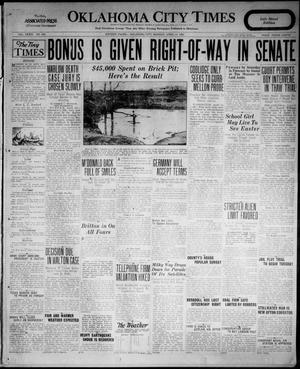 Oklahoma City Times (Oklahoma City, Okla.), Vol. 34, No. 300, Ed. 5 Monday, April 14, 1924