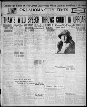 Oklahoma City Times (Oklahoma City, Okla.), Vol. 34, No. 307, Ed. 3 Tuesday, April 22, 1924