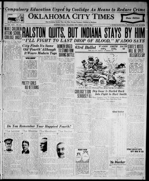 Oklahoma City Times (Oklahoma City, Okla.), Vol. 35, No. 52, Ed. 3 Friday, July 4, 1924