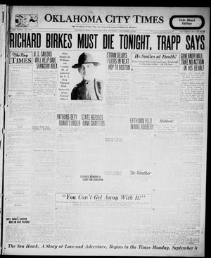Primary view of object titled 'Oklahoma City Times (Oklahoma City, Okla.), Vol. 35, No. 104, Ed. 6 Thursday, September 4, 1924'.