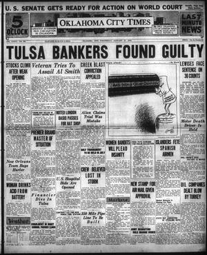 Oklahoma City Times (Oklahoma City, Okla.), Vol. 36, No. 224, Ed. 1 Wednesday, January 27, 1926