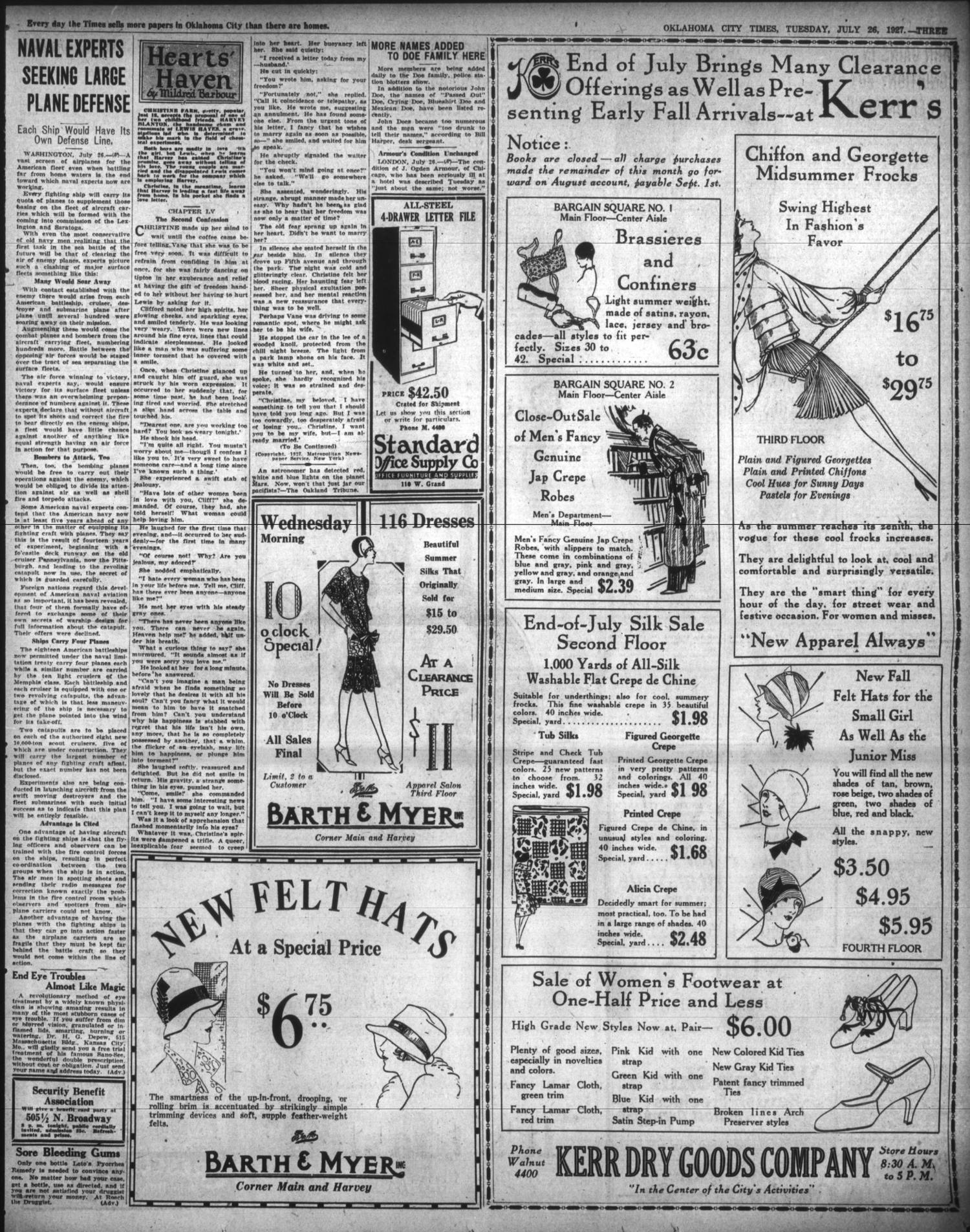 Oklahoma City Times (Oklahoma City, Okla.), Vol. 38, No. 66, Ed. 1 Tuesday, July 26, 1927
                                                
                                                    [Sequence #]: 5 of 22
                                                