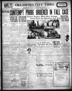 Oklahoma City Times (Oklahoma City, Okla.), Vol. 38, No. 156, Ed. 1 Tuesday, November 15, 1927