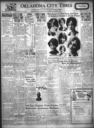 Oklahoma City Times (Oklahoma City, Okla.), Vol. 38, No. 160, Ed. 1 Saturday, November 19, 1927