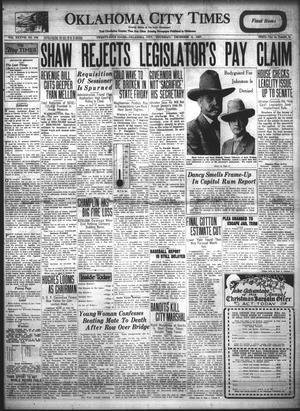 Oklahoma City Times (Oklahoma City, Okla.), Vol. 38, No. 176, Ed. 1 Thursday, December 8, 1927
