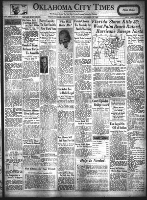Primary view of object titled 'Oklahoma City Times (Oklahoma City, Okla.), Vol. 39, No. 106, Ed. 1 Tuesday, September 18, 1928'.