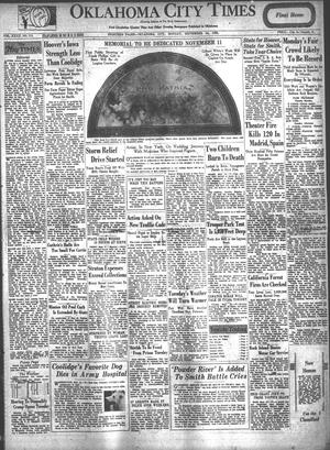 Primary view of object titled 'Oklahoma City Times (Oklahoma City, Okla.), Vol. 39, No. 111, Ed. 1 Monday, September 24, 1928'.