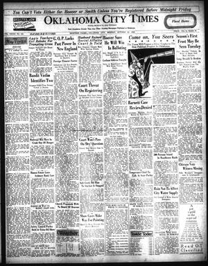 Oklahoma City Times (Oklahoma City, Okla.), Vol. 39, No. 135, Ed. 1 Monday, October 22, 1928