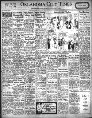 Primary view of object titled 'Oklahoma City Times (Oklahoma City, Okla.), Vol. 39, No. 164, Ed. 1 Saturday, November 24, 1928'.