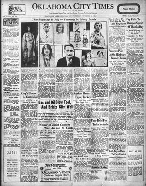 Oklahoma City Times (Oklahoma City, Okla.), Vol. 39, No. 168, Ed. 1 Thursday, November 29, 1928