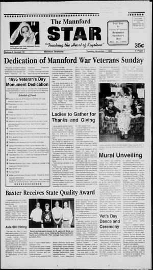 The Mannford Star (Mannford, Okla.), Vol. 2, No. 10, Ed. 1 Tuesday, November 7, 1995