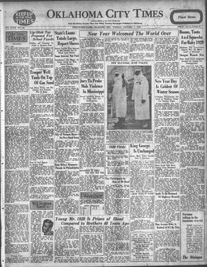 Oklahoma City Times (Oklahoma City, Okla.), Vol. 39, No. 196, Ed. 1 Tuesday, January 1, 1929