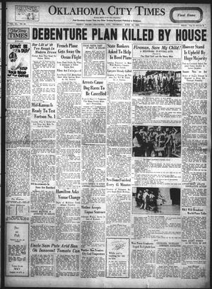 Oklahoma City Times (Oklahoma City, Okla.), Vol. 40, No. 23, Ed. 1 Thursday, June 13, 1929