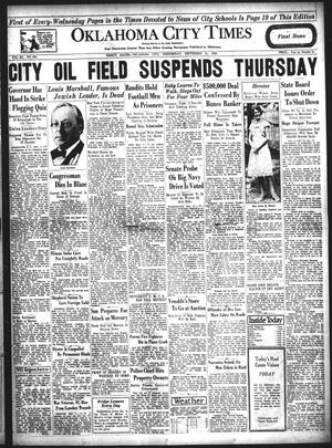 Oklahoma City Times (Oklahoma City, Okla.), Vol. 40, No. 100, Ed. 1 Wednesday, September 11, 1929
