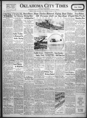 Oklahoma City Times (Oklahoma City, Okla.), Vol. 40, No. 137, Ed. 1 Monday, October 21, 1929