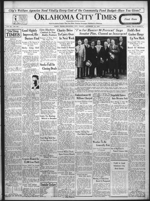 Oklahoma City Times (Oklahoma City, Okla.), Vol. 40, No. 159, Ed. 1 Friday, November 15, 1929