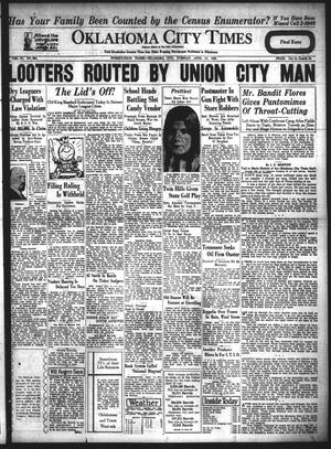 Oklahoma City Times (Oklahoma City, Okla.), Vol. 40, No. 288, Ed. 1 Tuesday, April 15, 1930
