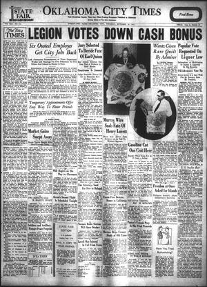 Oklahoma City Times (Oklahoma City, Okla.), Vol. 42, No. 114, Ed. 1 Thursday, September 24, 1931