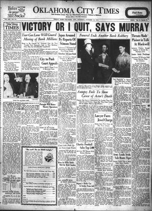 Oklahoma City Times (Oklahoma City, Okla.), Vol. 42, No. 170, Ed. 1 Saturday, November 28, 1931