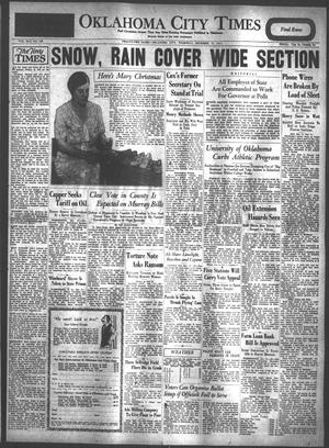 Primary view of object titled 'Oklahoma City Times (Oklahoma City, Okla.), Vol. 42, No. 186, Ed. 1 Thursday, December 17, 1931'.