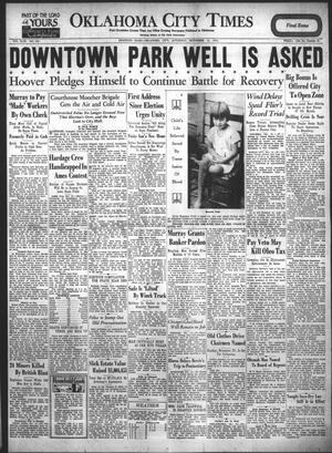 Oklahoma City Times (Oklahoma City, Okla.), Vol. 43, No. 156, Ed. 1 Saturday, November 12, 1932