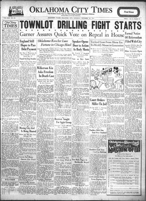Oklahoma City Times (Oklahoma City, Okla.), Vol. 43, No. 168, Ed. 1 Saturday, November 26, 1932