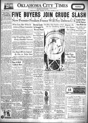 Primary view of object titled 'Oklahoma City Times (Oklahoma City, Okla.), Vol. 43, No. 185, Ed. 1 Friday, December 16, 1932'.