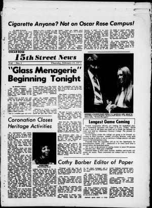 Primary view of object titled '15th Street News (Midwest City, Okla.), Vol. [1], No. 1, Ed. 1 Thursday, February 24, 1972'.