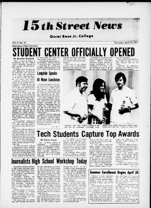 15th Street News (Midwest City, Okla.), Vol. 2, No. 12, Ed. 1 Thursday, April 12, 1973
