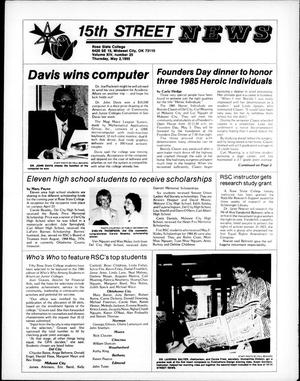 Primary view of object titled '15th Street News (Midwest City, Okla.), Vol. 14, No. 25, Ed. 1 Thursday, May 2, 1985'.