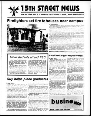 15th Street News (Midwest City, Okla.), Vol. 15, No. 4, Ed. 1 Monday, September 23, 1985