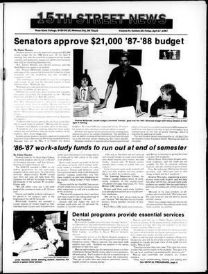 15th Street News (Midwest City, Okla.), Vol. 15, No. 26, Ed. 1 Friday, April 17, 1987