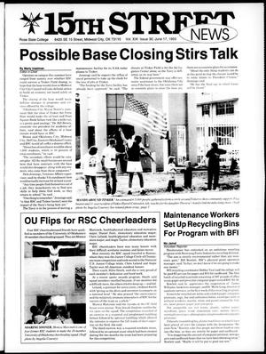 Primary view of object titled '15th Street News (Midwest City, Okla.), Vol. 21, No. 30, Ed. 1 Thursday, June 17, 1993'.