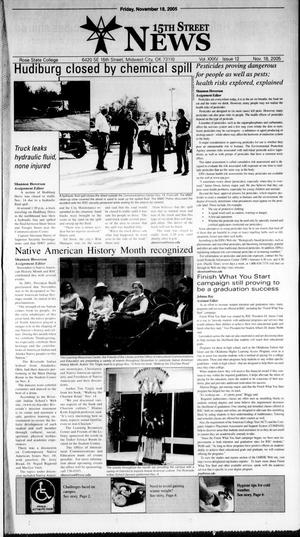 Primary view of object titled '15th Street News (Midwest City, Okla.), Vol. 35, No. 12, Ed. 1 Friday, November 18, 2005'.