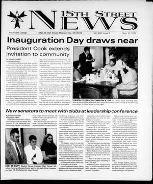 15th Street News (Midwest City, Okla.), Vol. 30, No. 3, Ed. 1 Friday, September 22, 2000
