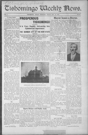 Tishomingo Weekly News. (Tishomingo, Indian Terr.), Vol. 4, No. 36, Ed. 1 Friday, May 24, 1907