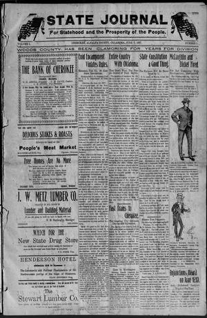 State Journal (Cherokee, Okla. Terr.), Vol. 1, No. 5, Ed. 1 Friday, June 7, 1907