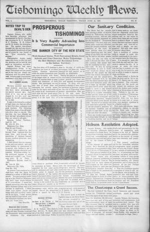 Tishomingo Weekly News. (Tishomingo, Indian Terr.), Vol. 4, No. 40, Ed. 1 Friday, June 21, 1907