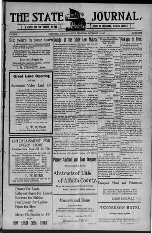 The State Journal. (Cherokee, Okla.), Vol. 1, No. 32, Ed. 1 Friday, December 13, 1907