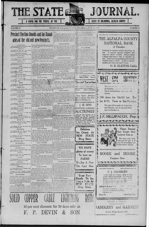 The State Journal. (Cherokee, Okla.), Vol. 2, No. 12, Ed. 1 Friday, July 24, 1908