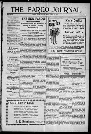 The Fargo Journal. (Fargo, Okla.), Vol. 6, No. 33, Ed. 1 Friday, April 30, 1909