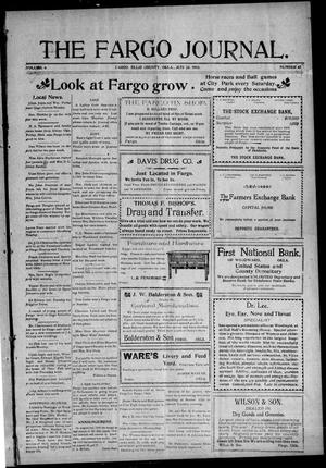 Primary view of object titled 'The Fargo Journal. (Fargo, Okla.), Vol. 6, No. 45, Ed. 1 Friday, July 23, 1909'.