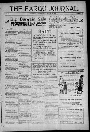 The Fargo Journal. (Fargo, Okla.), Vol. 6, No. 48, Ed. 1 Friday, August 13, 1909