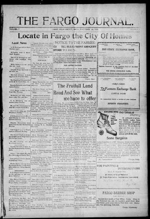 The Fargo Journal. (Fargo, Okla.), Vol. 7, No. 11, Ed. 1 Friday, November 26, 1909