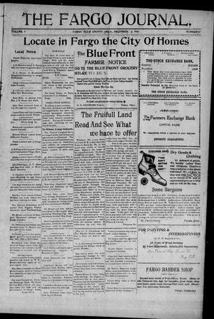 The Fargo Journal. (Fargo, Okla.), Vol. 7, No. 12, Ed. 1 Friday, December 3, 1909