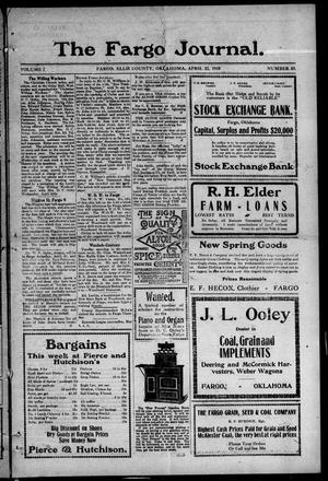The Fargo Journal. (Fargo, Okla.), Vol. 7, No. 43, Ed. 1 Friday, April 22, 1910